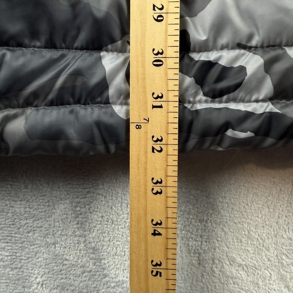 Ecko Unltd Vest Mens 2XL Gray Camo Hooded Puffer Quilted Zip Sleeveless Jacket - Picture 9 of 10